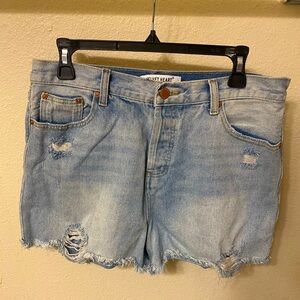 Velvet Heart high-waisted denim jean shorts